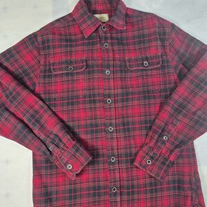JACHS Flannel Shirt Men Medium Thick Plaid Grunge Grungecore Comfy Rustic Casual